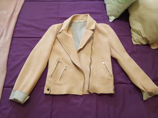 Cazadora ante rosa palo