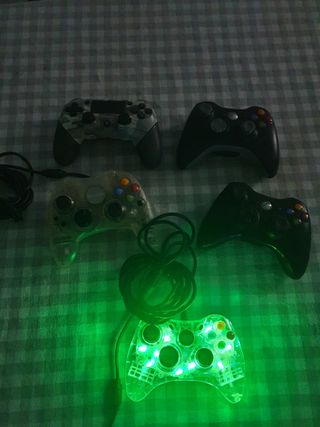 Lote de 5 mandos: Xbox y PS4 leer bien 