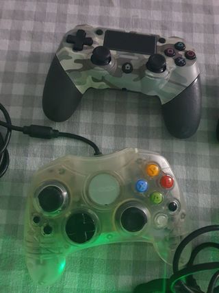 Lote de 5 mandos: Xbox y PS4 leer bien 
