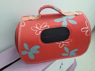 Transportín mascotas - Rojo y Rosa