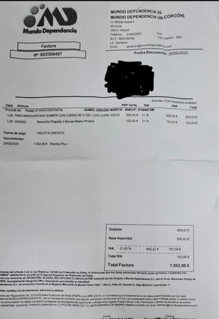 Cama articulada eléctrica