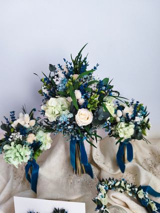 Pack novia completo flor preservada estilo natural