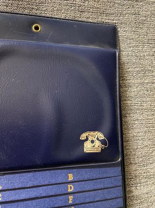 Agenda telefónica vintage