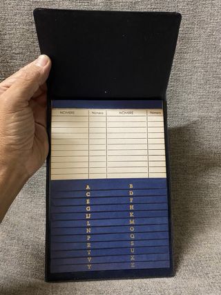 Agenda telefónica vintage