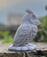 Gufo 3D Decorativo - 9x11x9cm