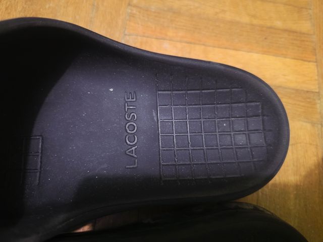 Chanclas Lacoste negras talla 43