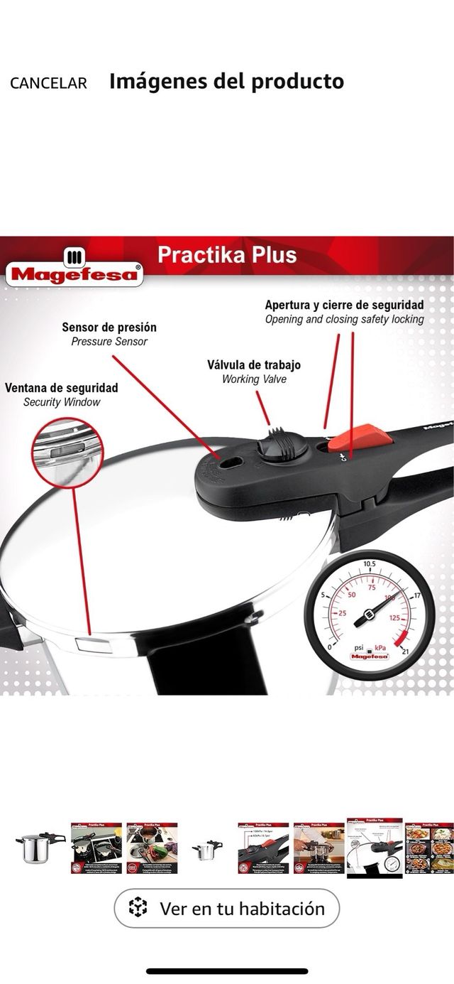 Magefesa Practika Plus - Olla Express 7.5L