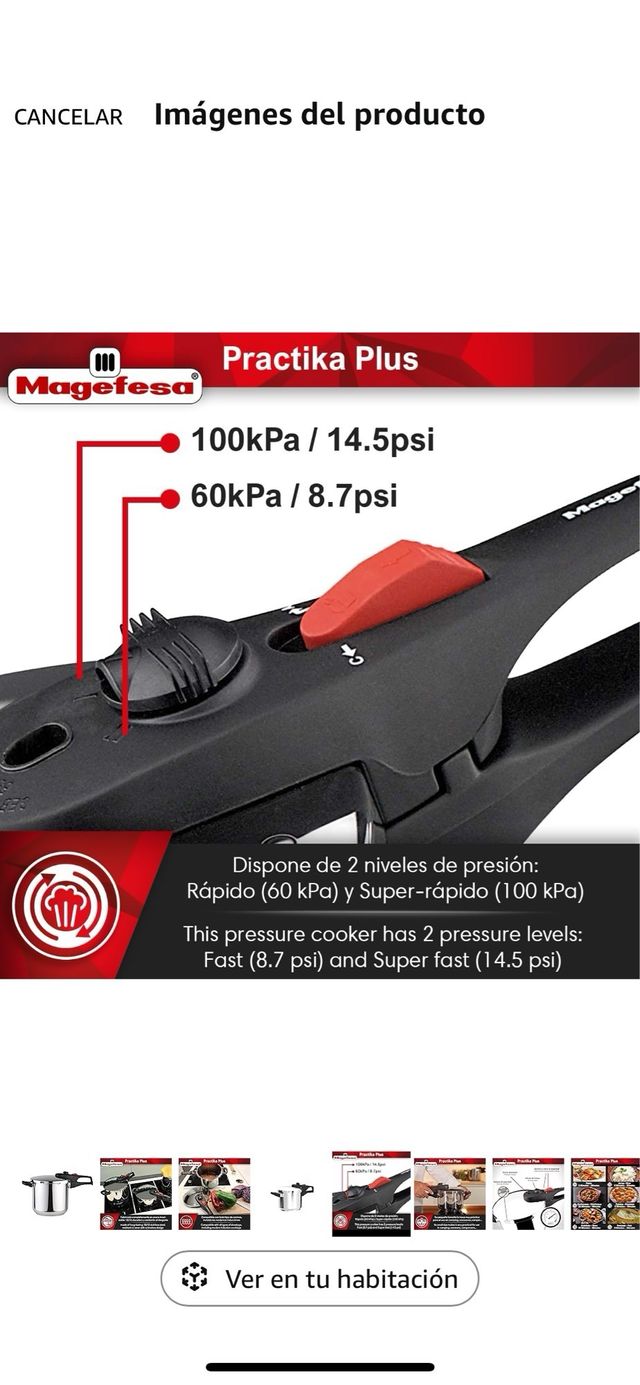 Magefesa Practika Plus - Olla Express 7.5L