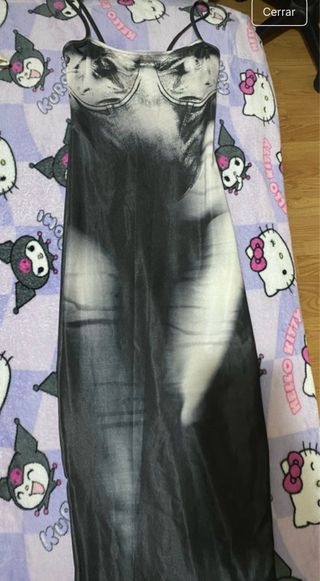 Vestido negro tirantes ajustado
