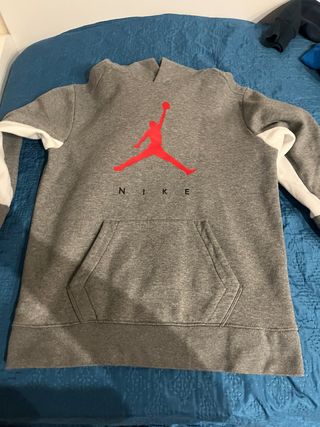 Sudadera Nike Jordan gris-blanca