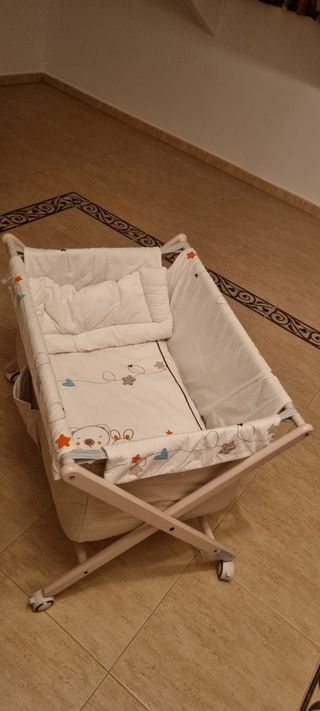 Minicuna bebé - beige