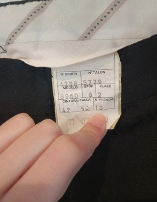 Traje negro hombre - americana y pantalón talla 42