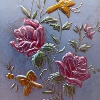 Cuadro de madera ancha nuevo floral al relieve