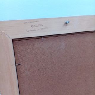 Cuadro de madera ancha nuevo floral al relieve