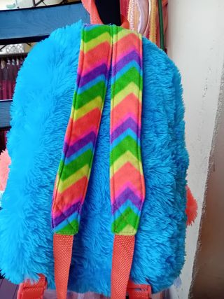 Zainetto peluche gufo arcobaleno