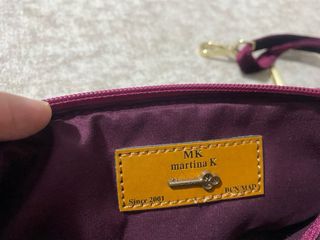Bolso purpura-dorado mujer