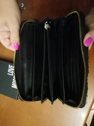 Portafoglio Love Moschino nero