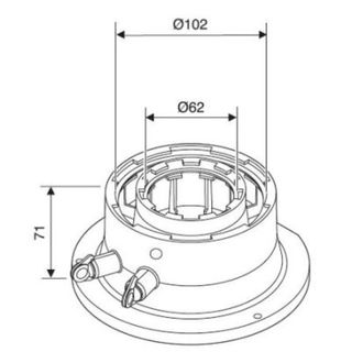 Adaptador chimenea Junkers 60/100