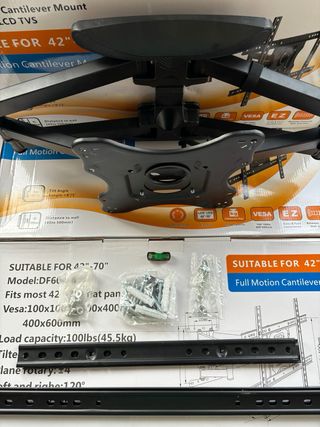 Soporte TV 42"-70", 25kg, Giratorio