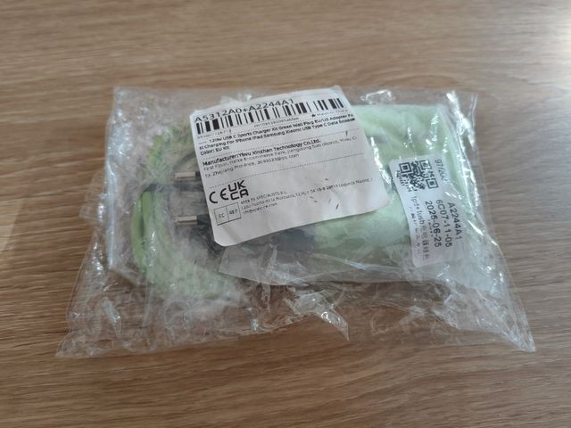 Cargador USB-C GaN + cable