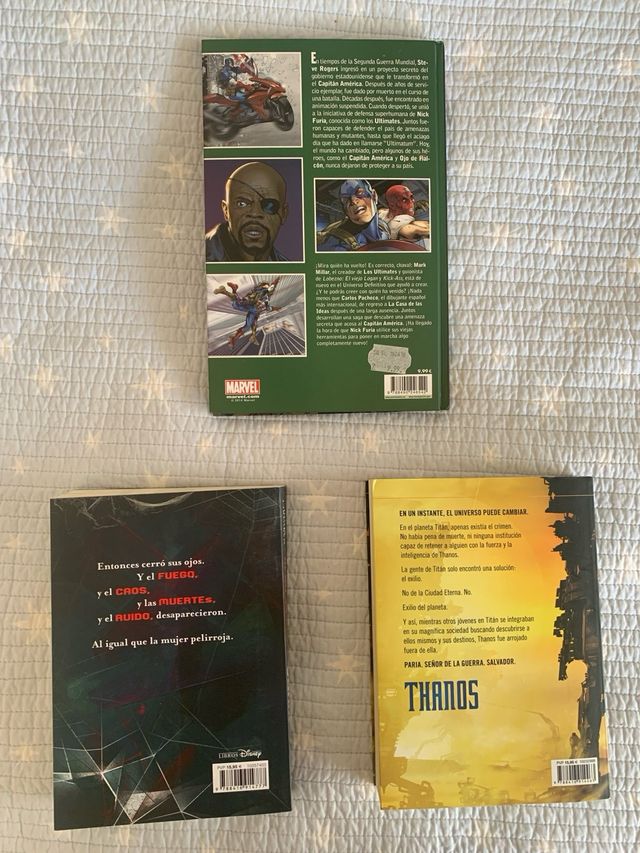 Colección de 3 libros de Marvel