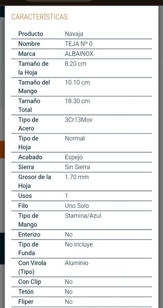  Navja Teja hoja 8.2cm
Personalización gratis 