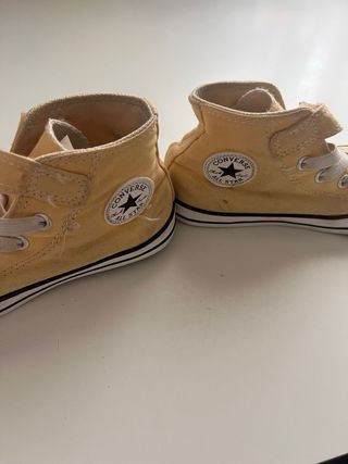 Converse amarillas niño velcro
