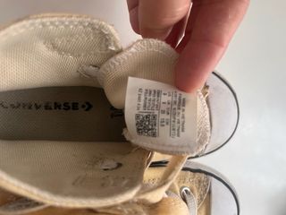 Converse amarillas niño velcro