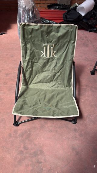 Silla Camping Plegable - Negra Gris