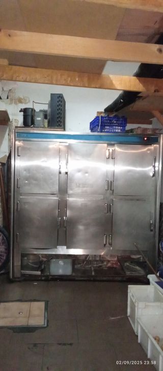 Nevera acero inoxidable 6 puertas 