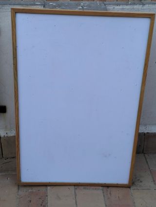 Pizarra blanca madera 1 ud.