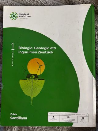 BIOLOGIA, GEOLOGIA ETA INGURUMEN ZIENTZIAK 1 BT...