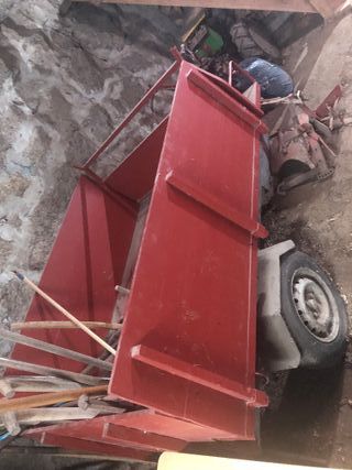 Motocultor con remolque