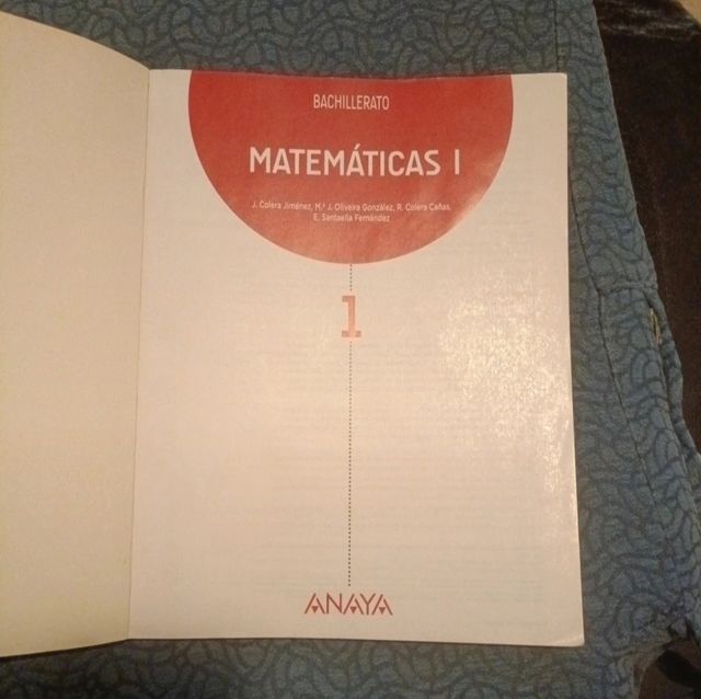 Matemáticas I.