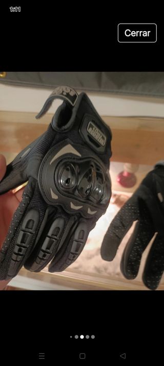 Guantes moto - Negro