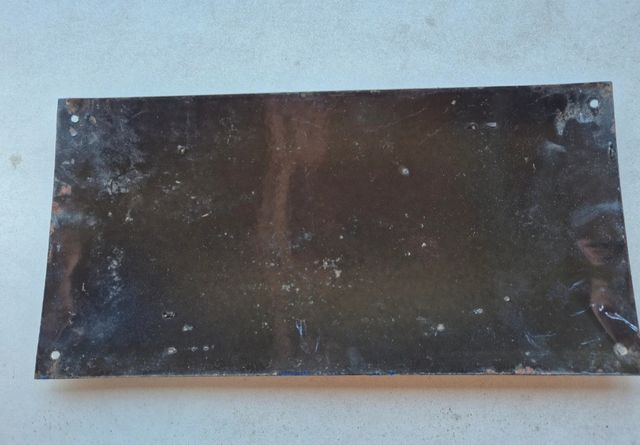 Insegna stradale smaltata vintage