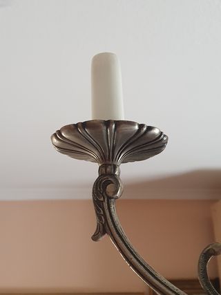 Lampara antigua de 6 brazos