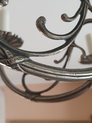 Lampara antigua de 6 brazos