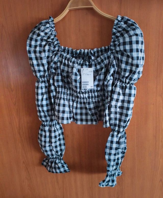 Blusa H&M vichy XS
