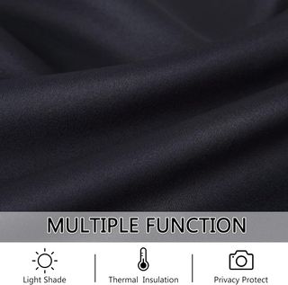 2 Cortinas opacas negro térmicas cocina ventana