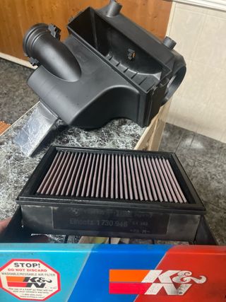 Caja filtro aire BMW M52 + filtro KN