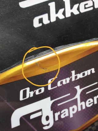PALA DE PADEL AKKERON ORO CARBON A22.

