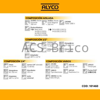 Maletín Herramientas 98 Piezas Alyco 101460