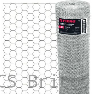 Malla Hexagonal Acero Galvanizado - 1,5 M - 25x25 mm - 45 M