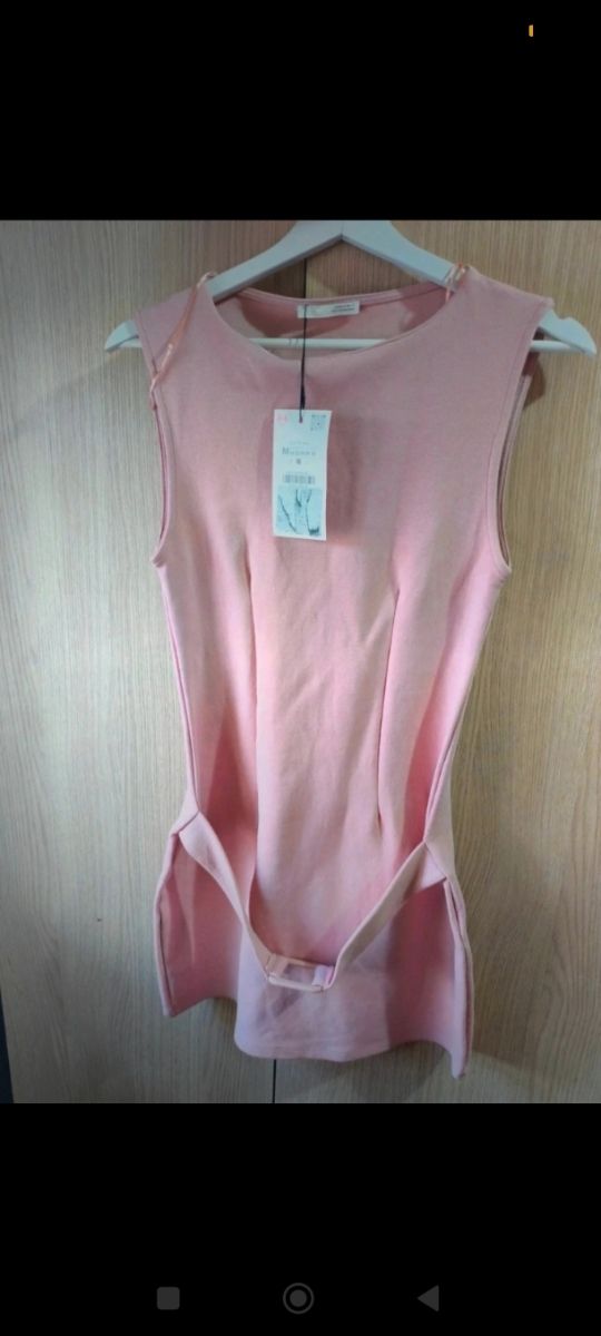 Vestido Zara rosa talla M