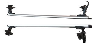 Barras portaequipaje coche plateadas