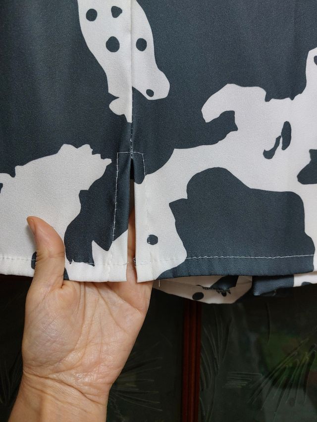 Falda vaquera - Mini Falda Blanco y Negro