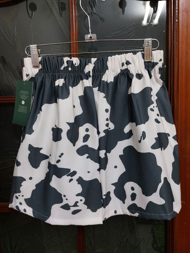 Falda vaquera - Mini Falda Blanco y Negro