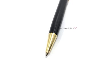 boligrafo alta gama montblanc meisterstuck - negro - adornos dorados - classique