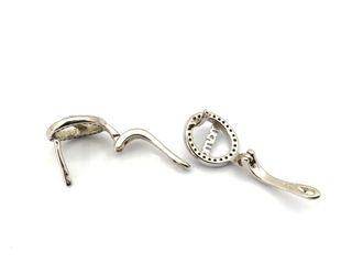 pendientes plata 925mm con circonita